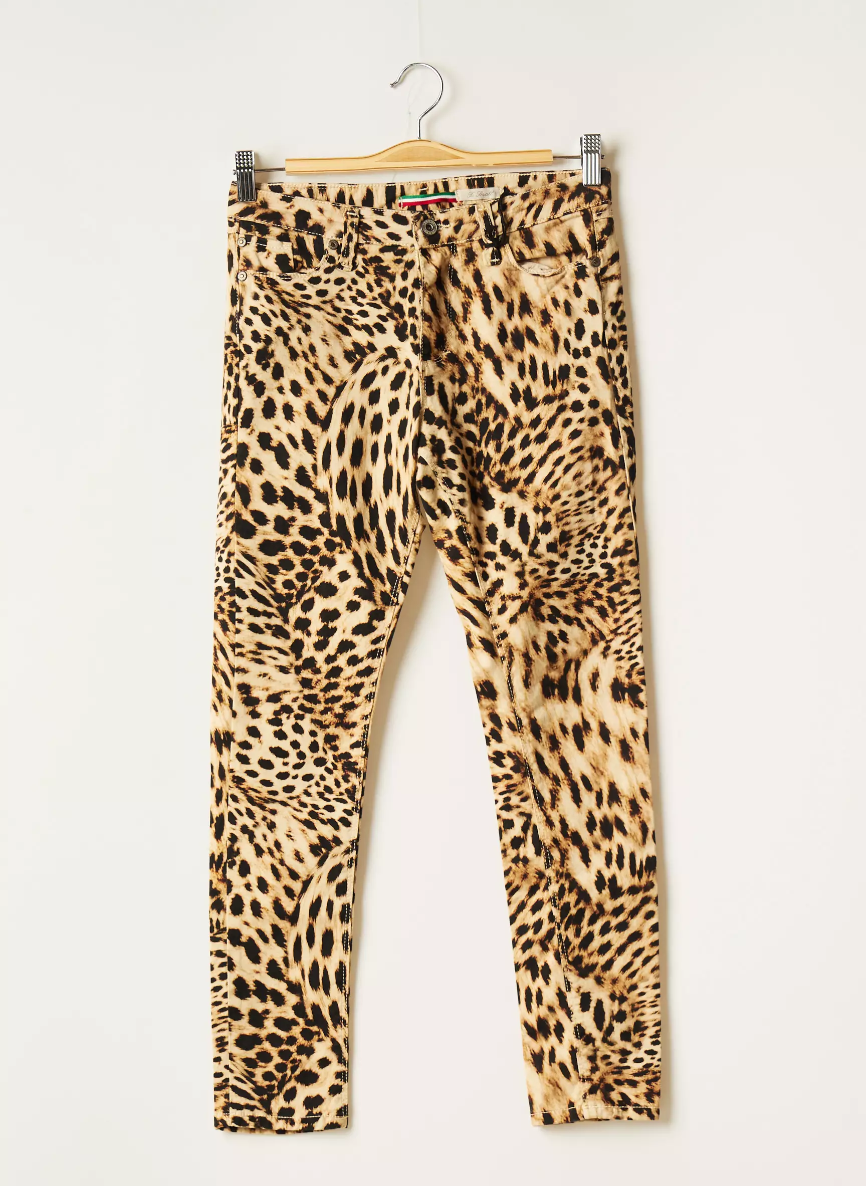 Please Pantalons Slim Femme couleur beige