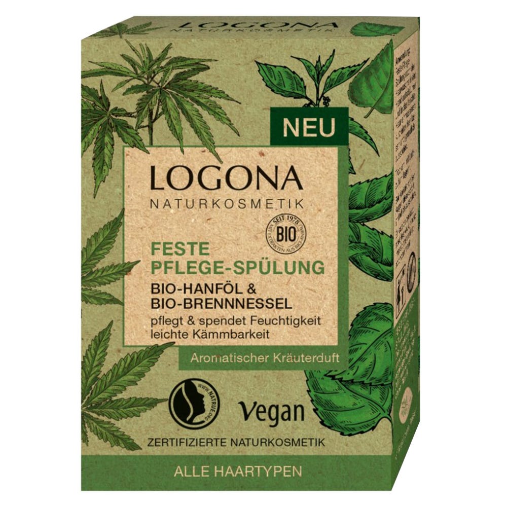 LOGONA Feste Spülung Bio-Hanf & Bio-Holunder 60 g