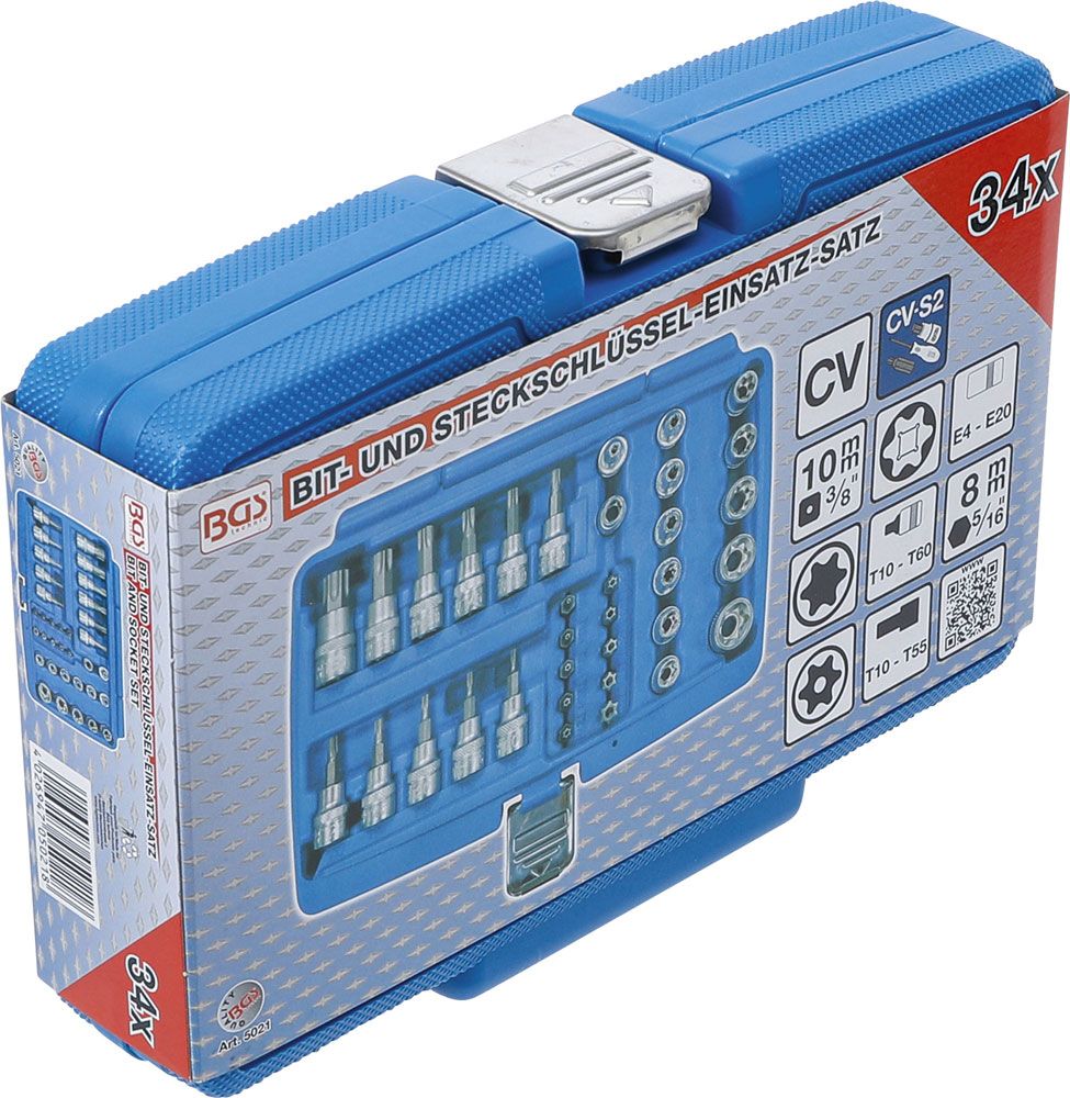 BGS technic Bit- und Steckschlüsseleinsatz-Satz 3/8