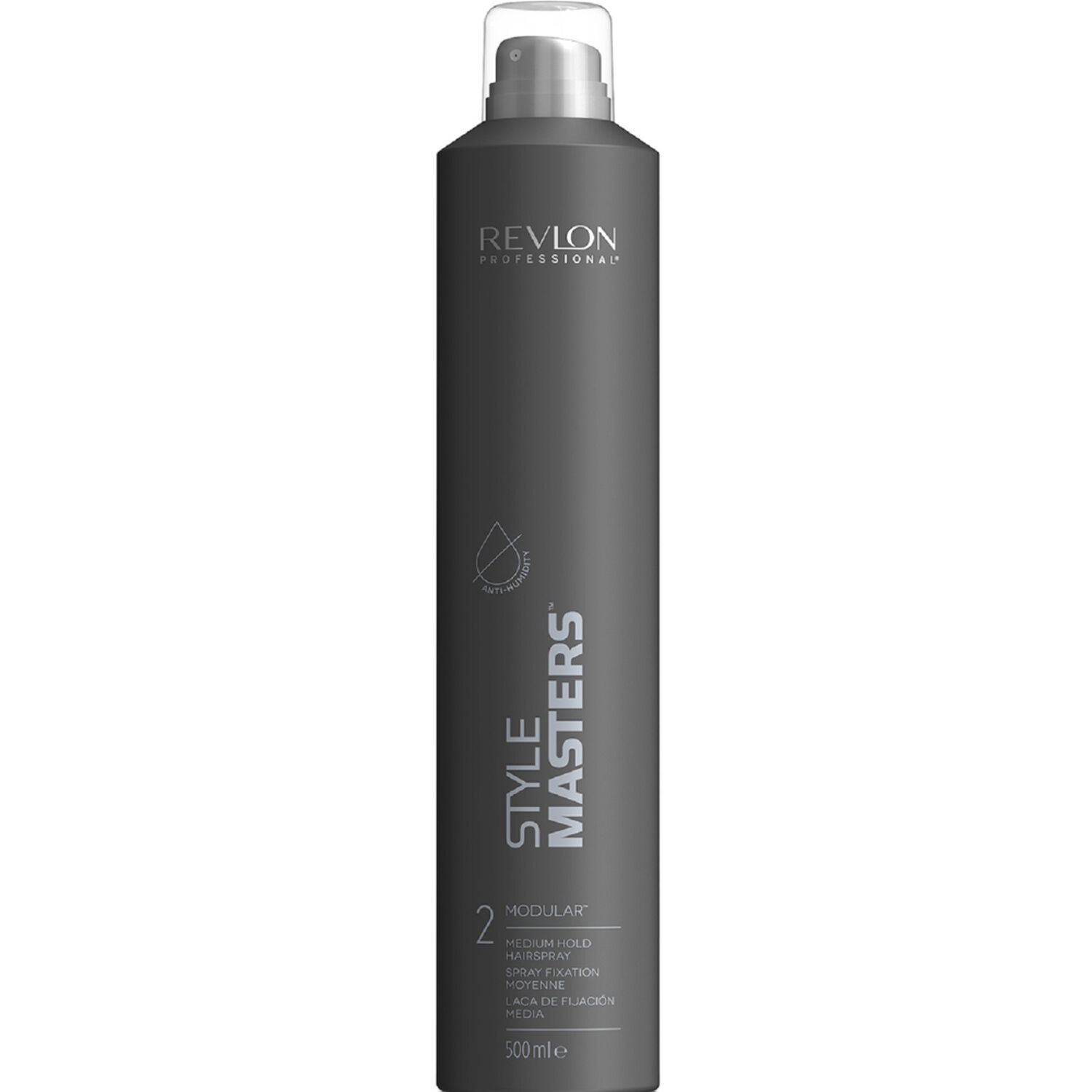 revlon professional Laque Tenue Moyenne STYLE MASTERS™ MUST-HAVES MODULAR™ - Tous Types de Cheveux - 500 ml