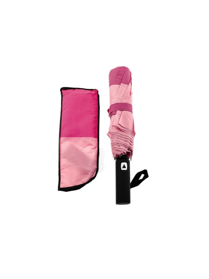 COFI 1453 Regenschirm mit Schutzhülle - Teleskop Taschenschirm ø100 cm Grün in Pink günstig kaufen 100 cm