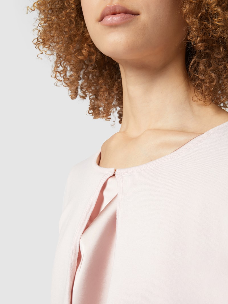 Bolero mit Rückseite aus Chiffon in rosa