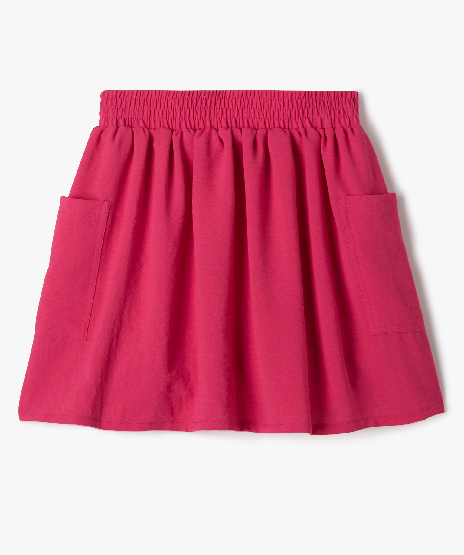 Jupe ample avec poches sur les ctés fille rose | GEMO