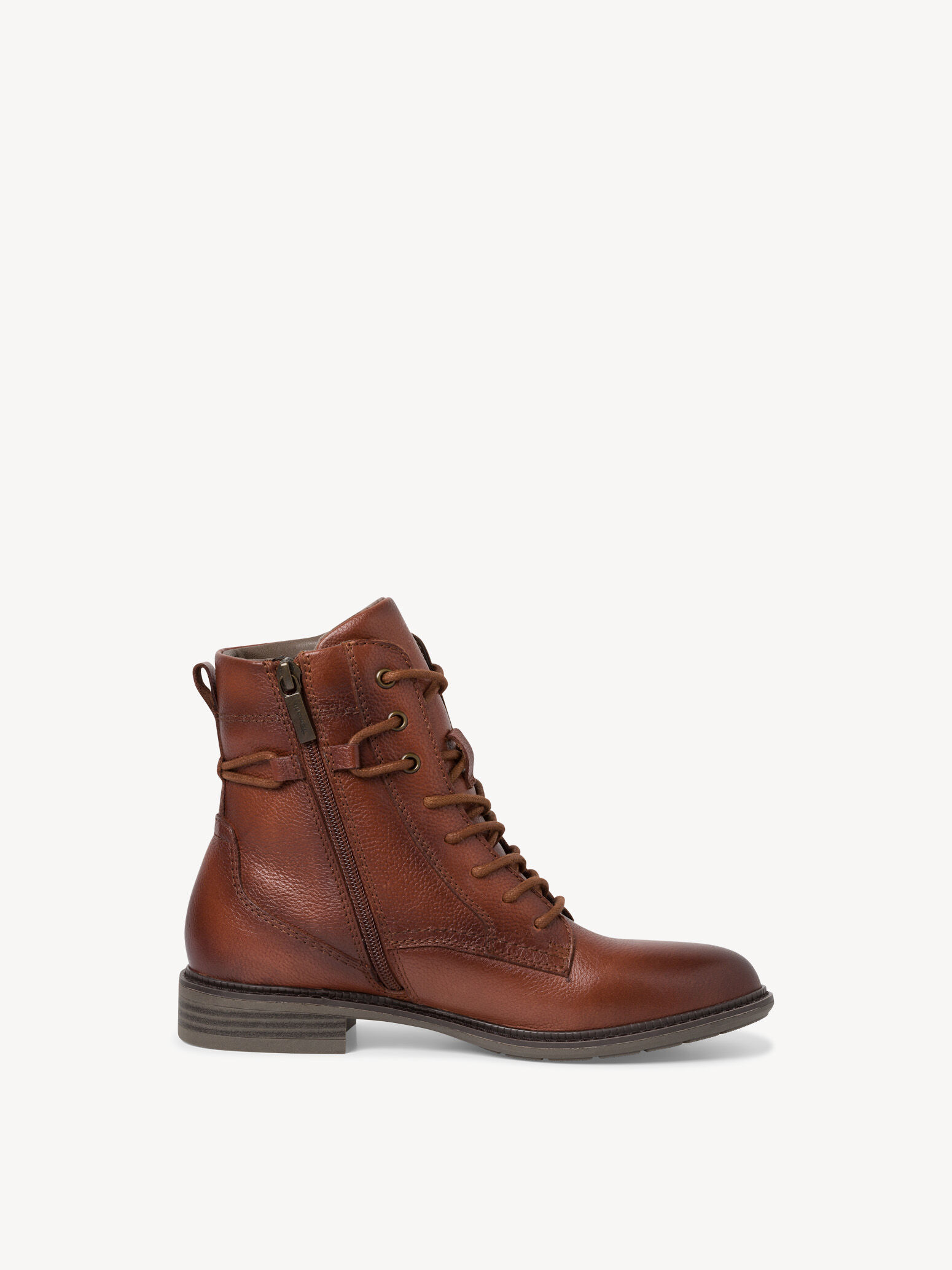 Bottine en cuir - marron