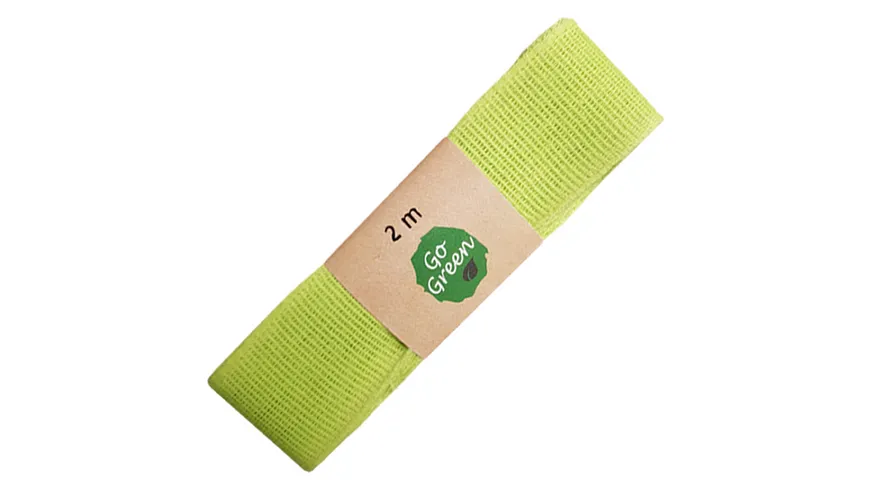 TRUBA GoGreen Baumwollband apfelgrün 2 m apfelgrün