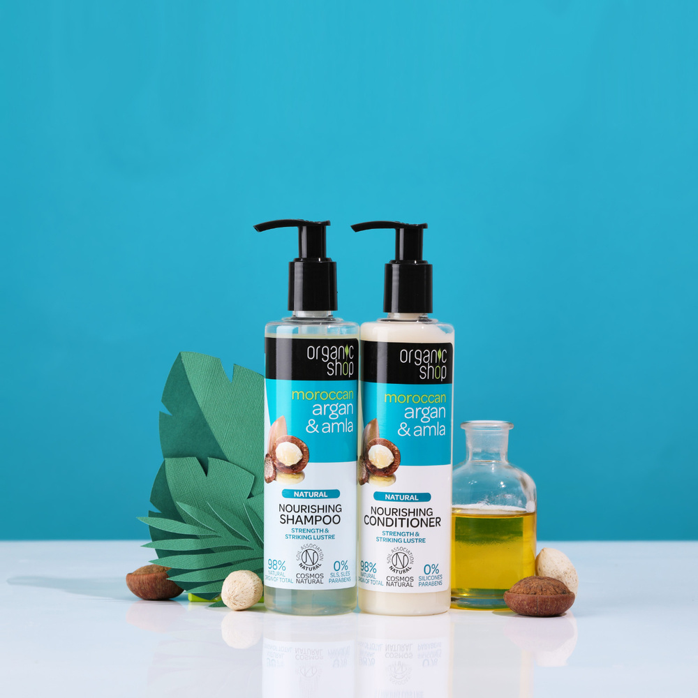 organic shop Après-shampoing Nourrissant Argan et Amla après shampoings