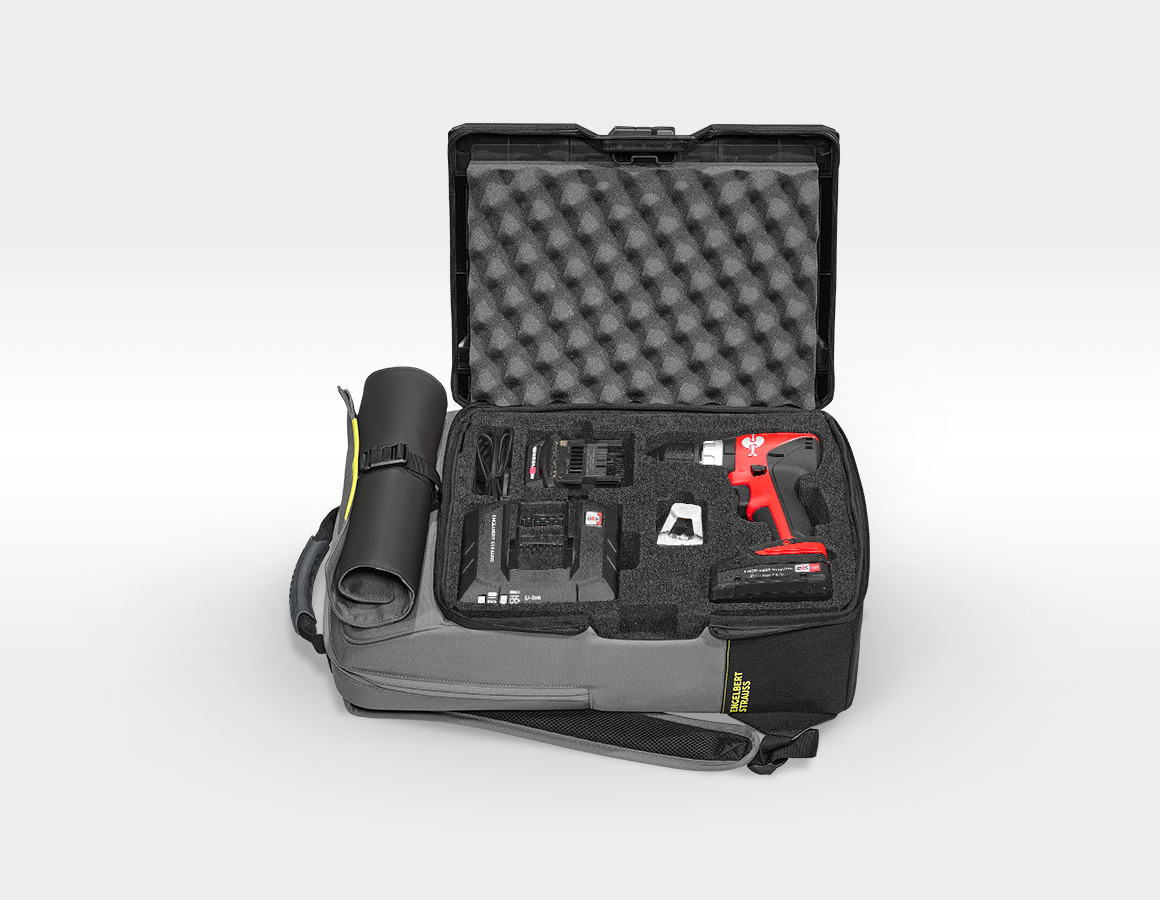 Einlage Akkuschrauber + STRAUSSbox Rucksack