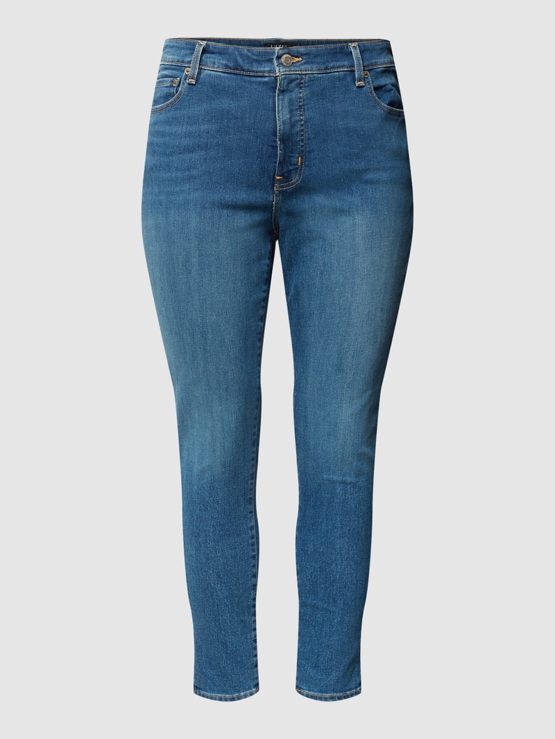 PLUS SIZE Slim Fit Jeans mit Kontrastnähten in jeans