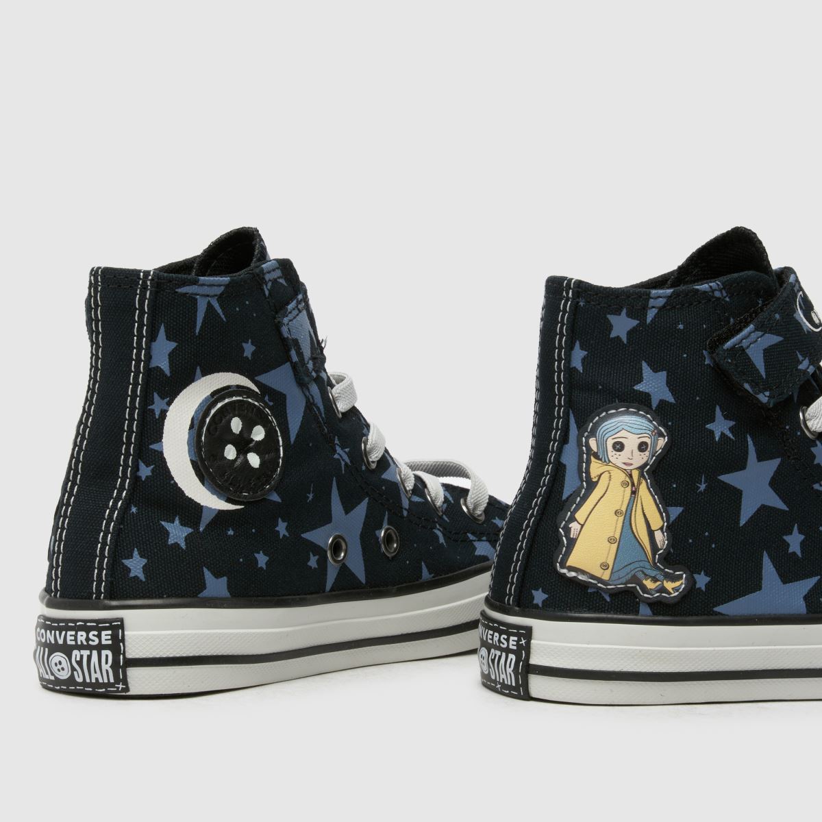 Converse fekete multifunkciós All Star Hi 1V coraline lány junior tornacipő