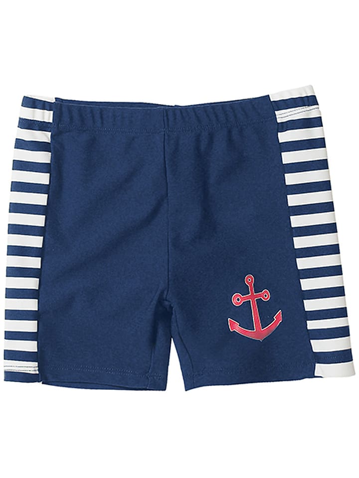 Playshoes Badeshorts in Weiß/ Dunkelblau günstig kaufen