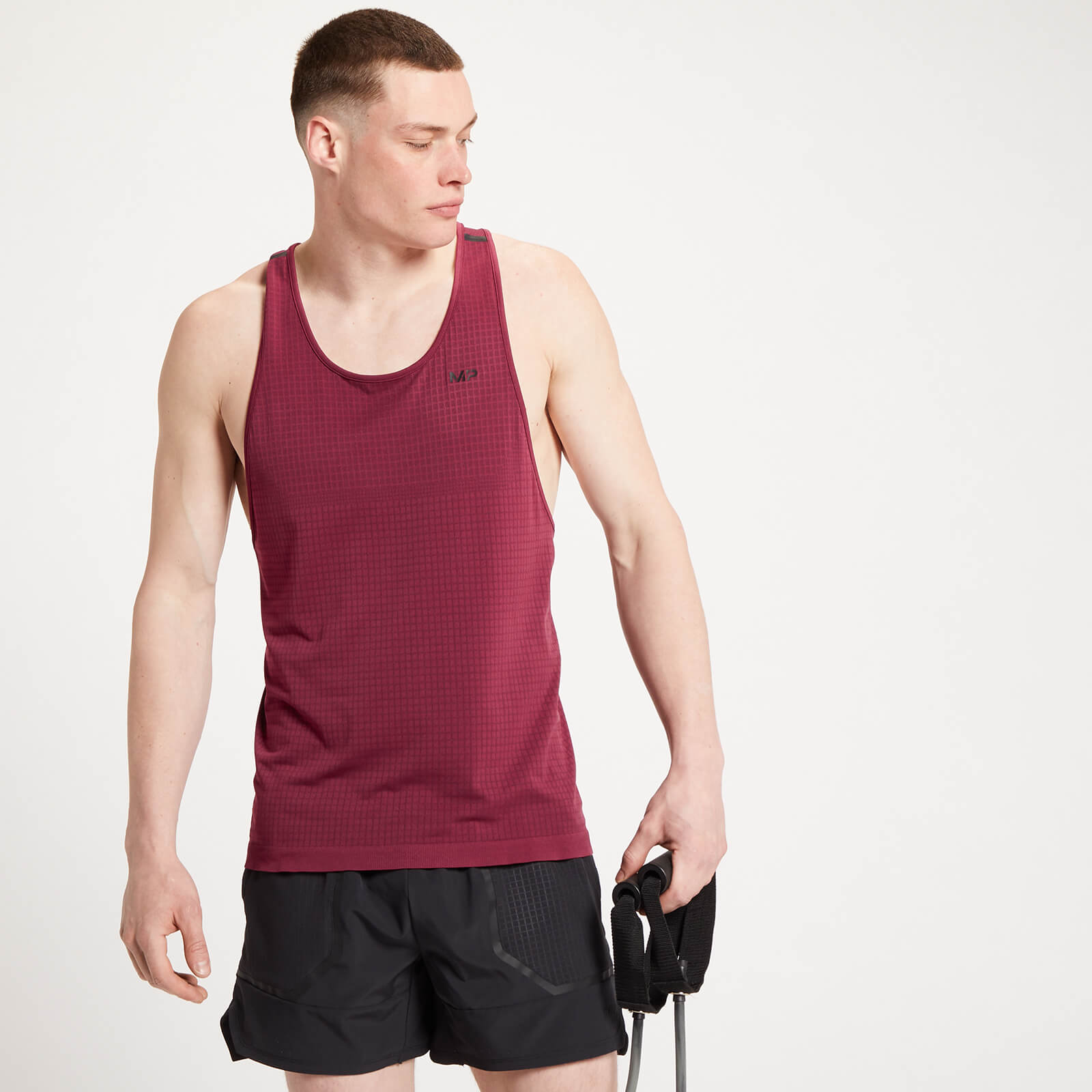 Débardeur sans coutures MP Tempo Ultra pour hommes – Merlot