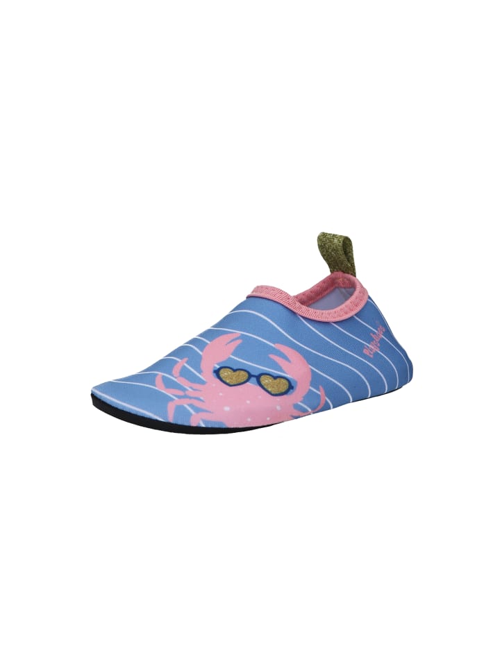 Playshoes Barfuß-Schuh Krebs in Blau/Pink günstig kaufen
