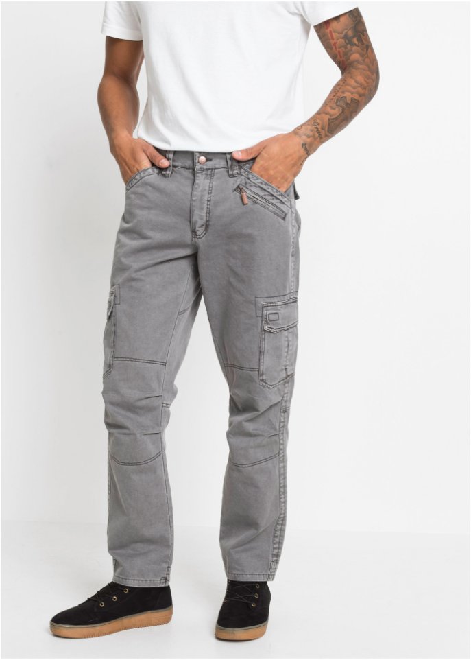 Loose Fit Cargohose, Straight
