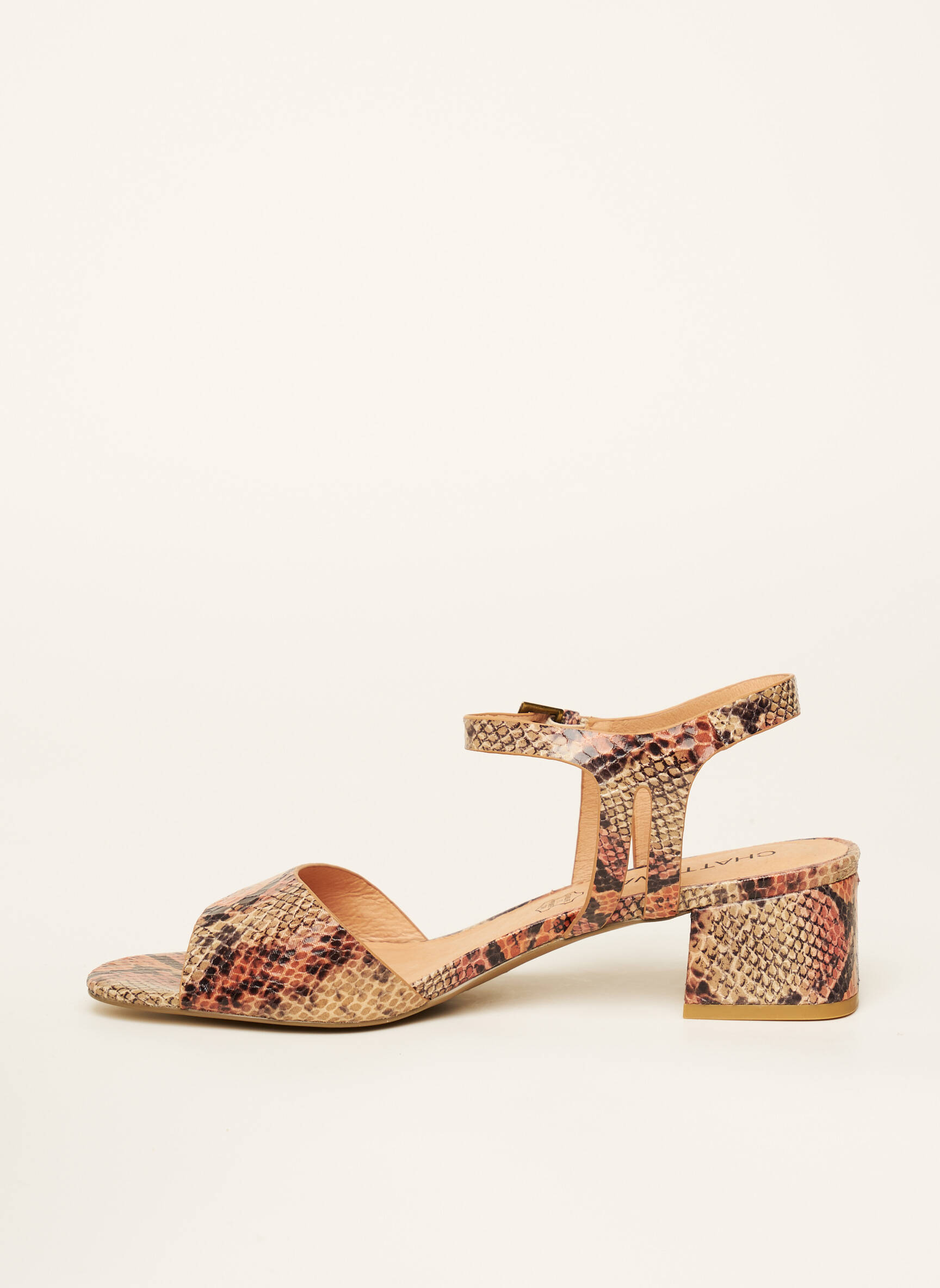 Chattawak Sandales Nu Pieds Femme couleur bleu