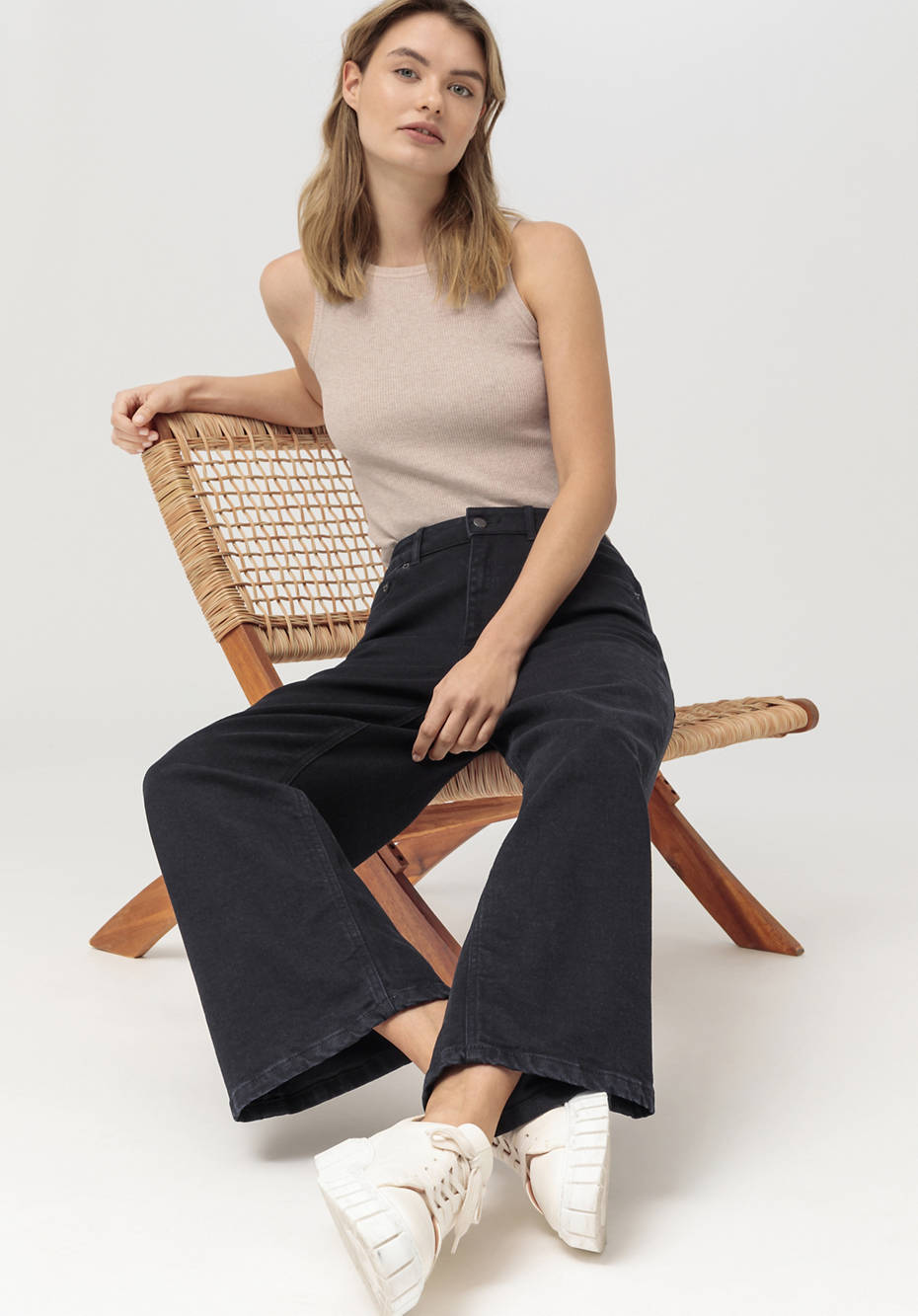 Coreva™ Jeans Culotte aus Bio-Denim