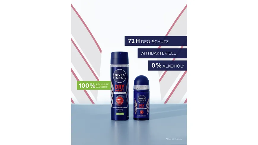 NIVEA MEN Deo Roll-On Dry Impact Anti-Transpirant 50 ml