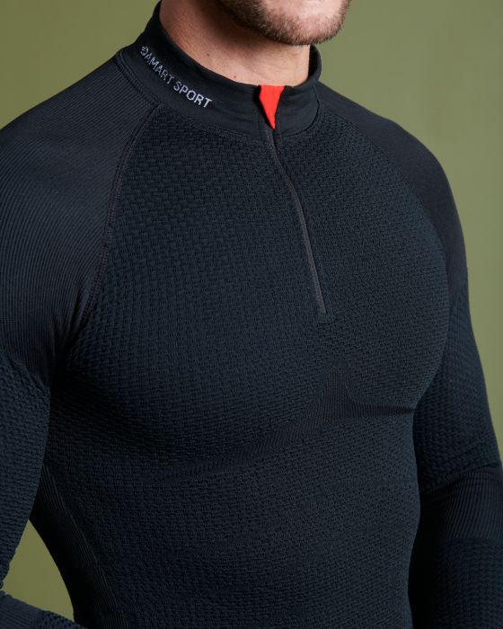 T-shirt col zippé Energy Thermolactyl 4 homme