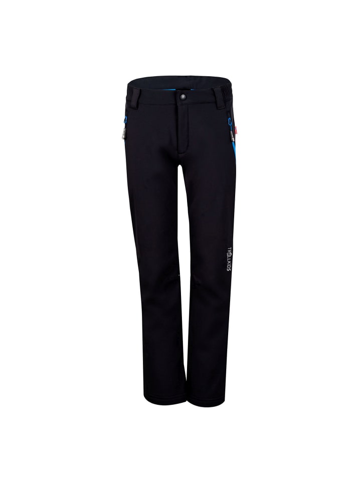 Trollkids Softshellhose Fjell in black günstig kaufen 104