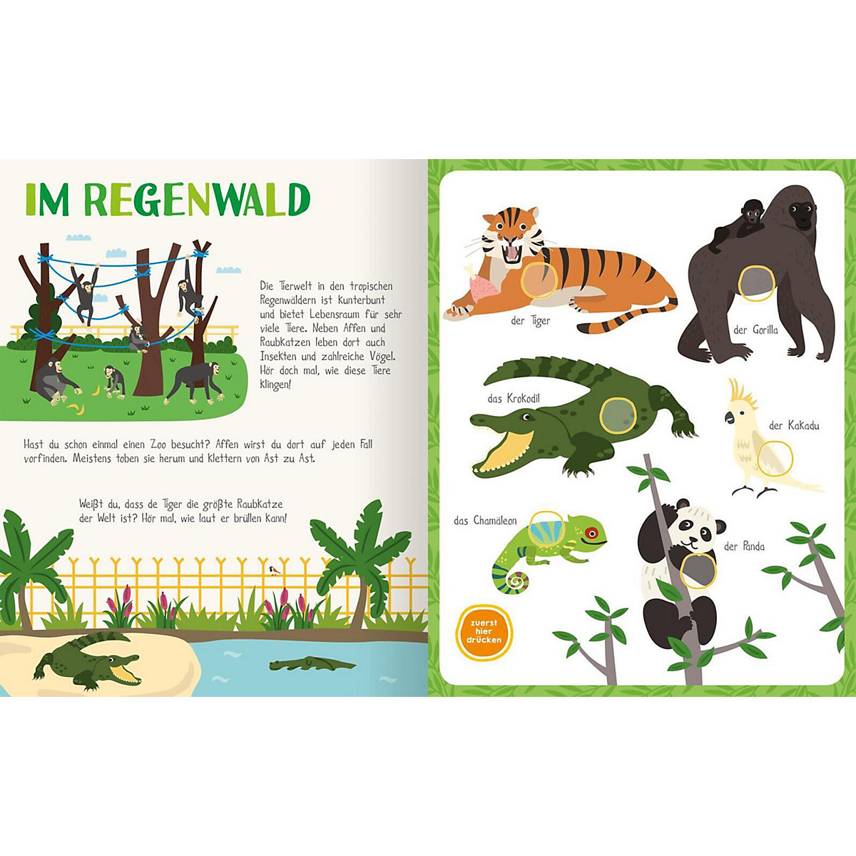 Mein sprechendes Soundbuch - Tiere im Zoo
