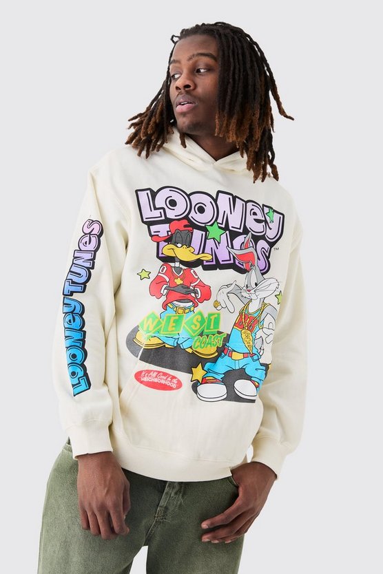 Oversize Hoodie mit lizenziertem Looney Tunes Print