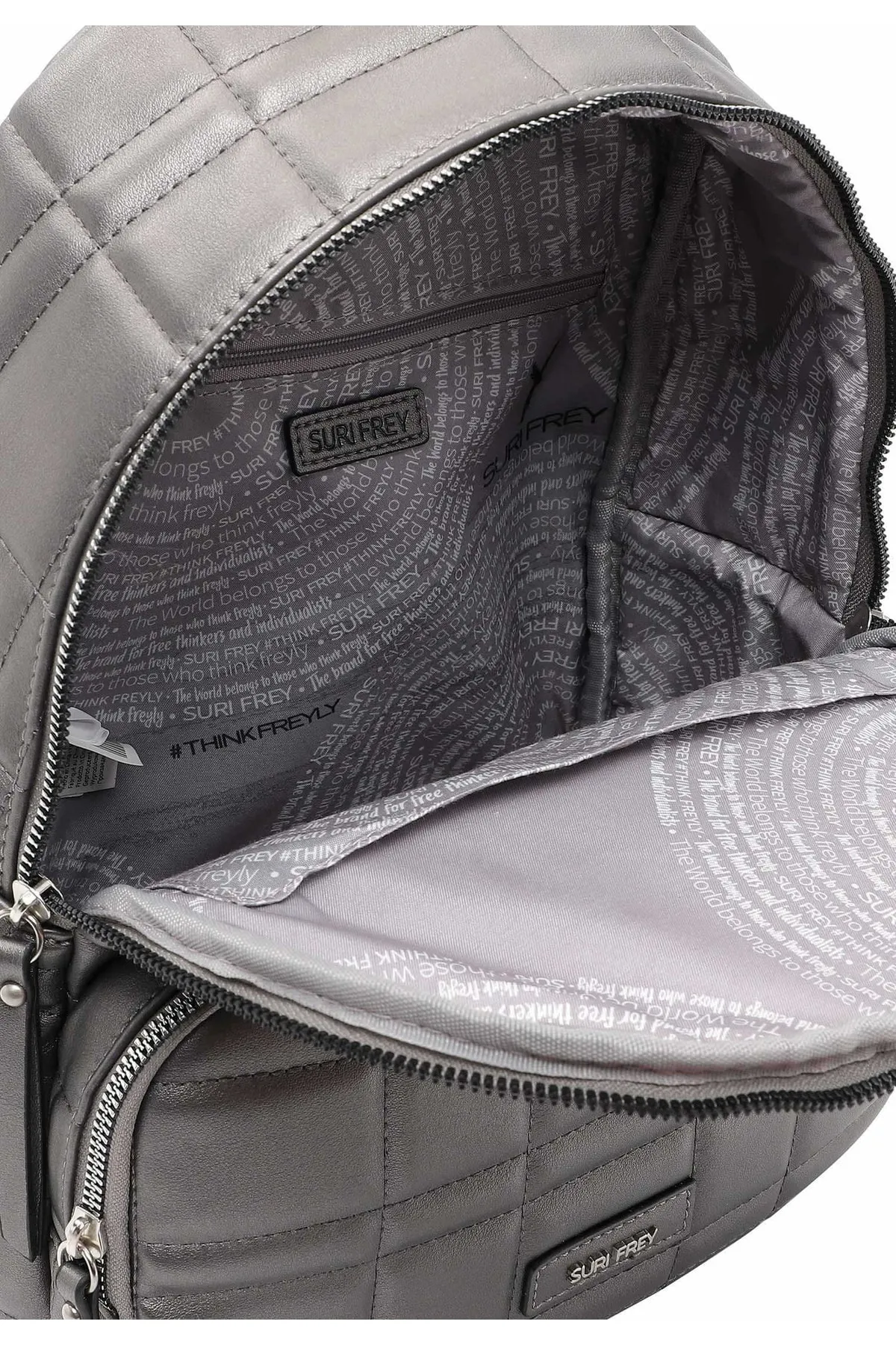 SURI FREY  Rucksack - Silberfarben - Unifarben