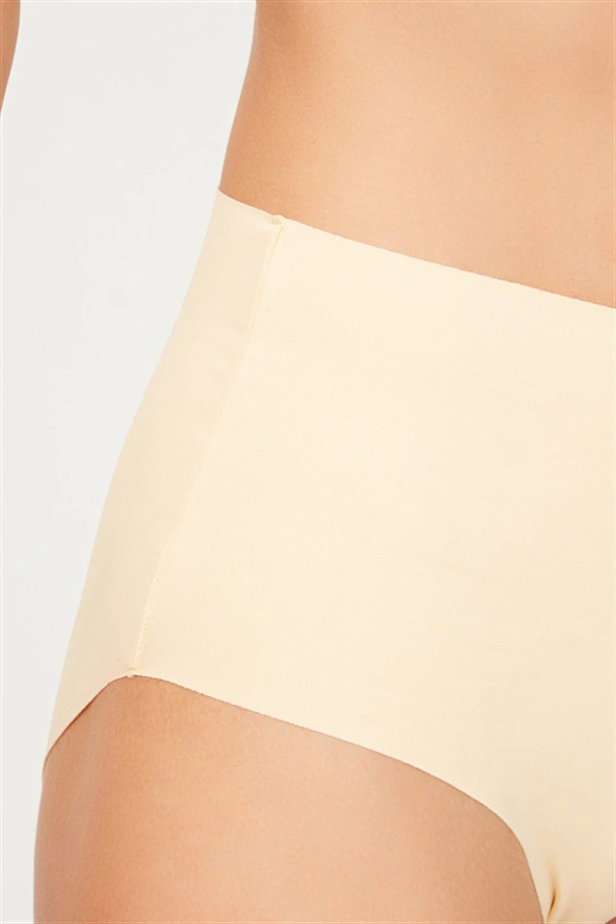Cottonhill  Basic-Bikini-Höschen mit hoher Taille und Laserschnitt, 5er-Pack