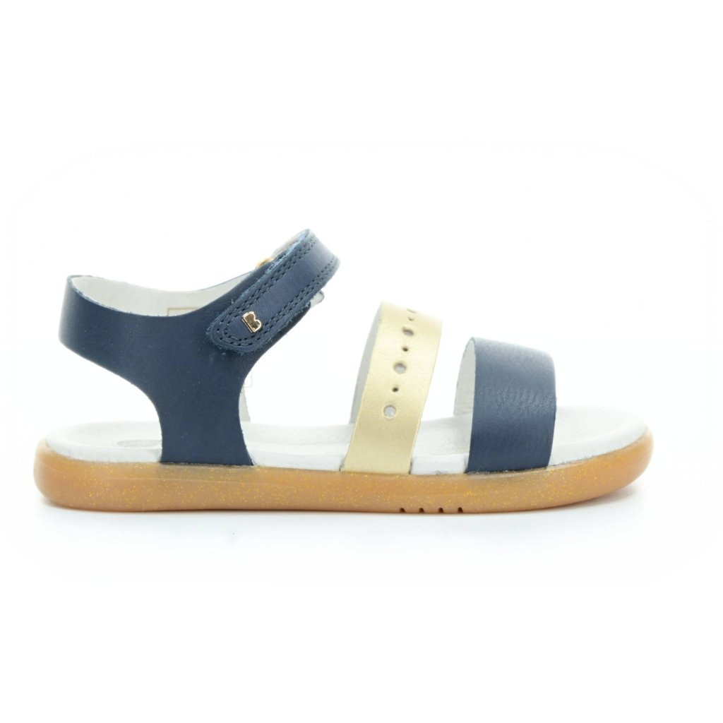 Bobux Trinity Navy / Misty Gold Sandalen