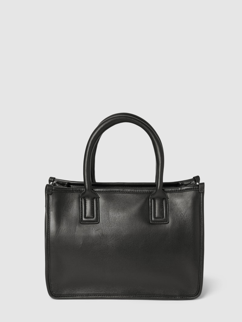 Tote Bag mit Label-Detail Modell 'LENA' in schwarz