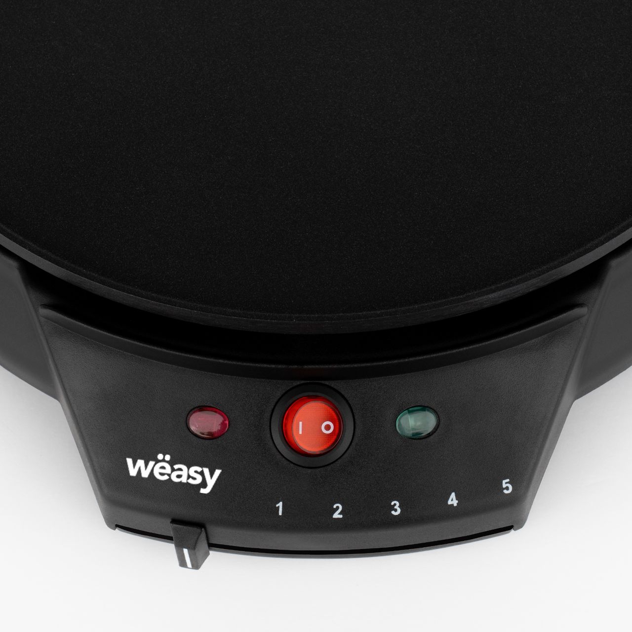 Weasy Wëasy GOO30 Crepes-Maker / 30cm Durchmesser / 5 Wärmestufen / inklusive Teigverteiler / 1000 W / schwarz