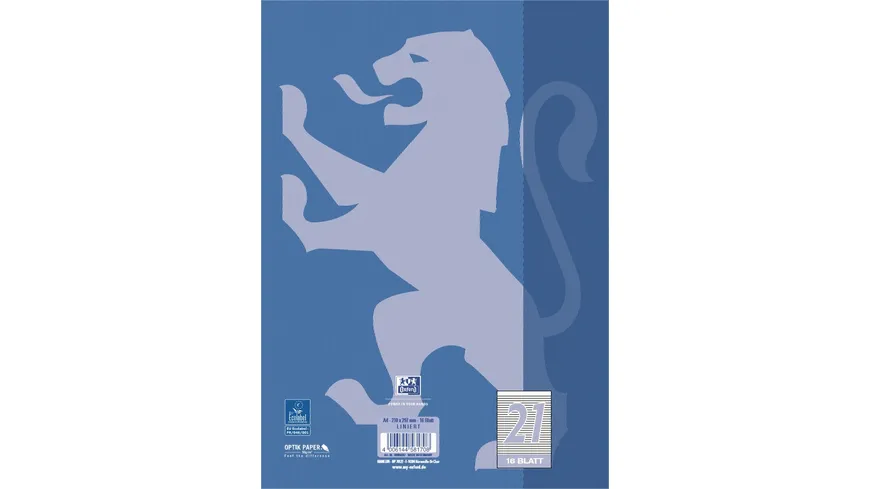 Oxford Heft A4 Lineatur 21 16 Blatt