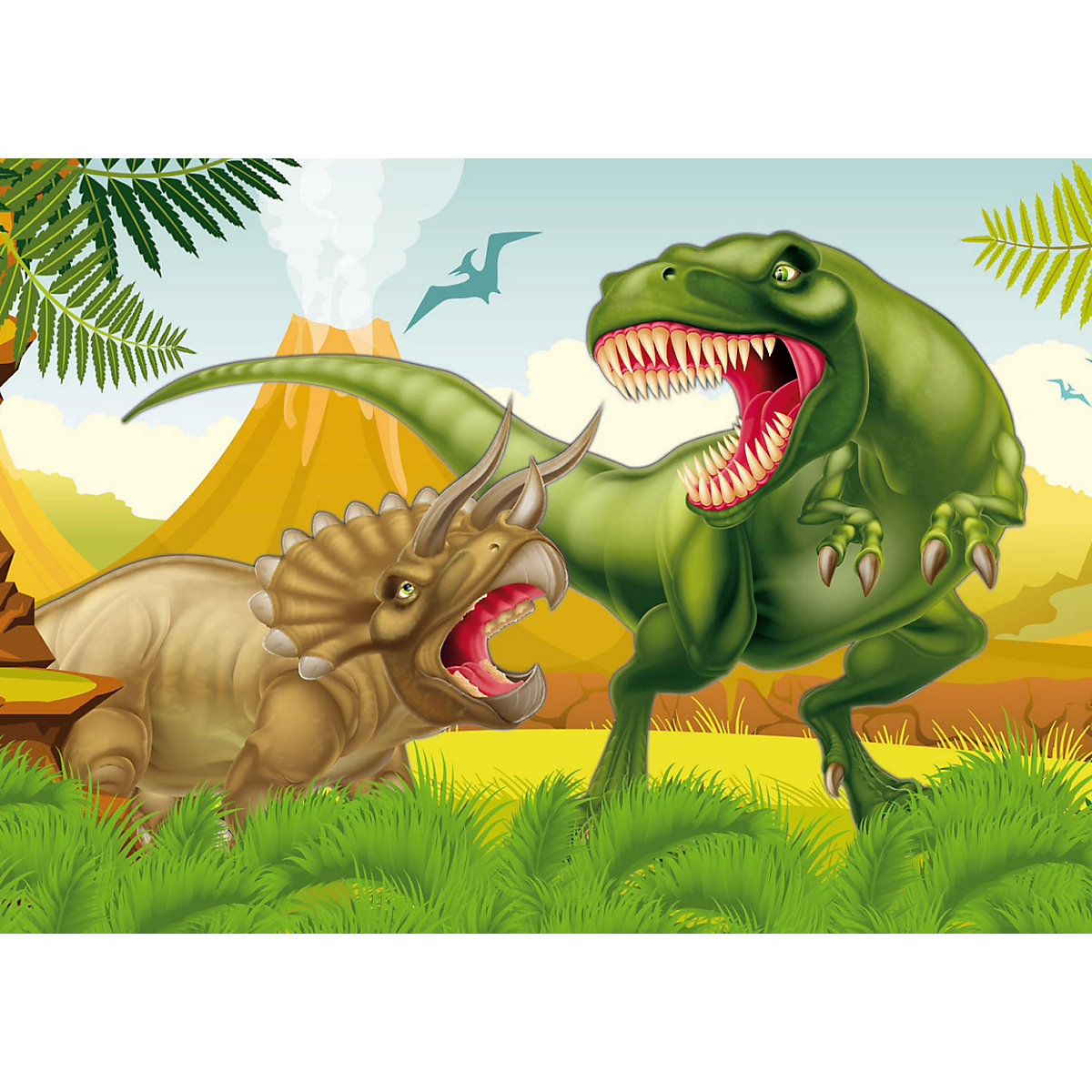 Einladungskarten Dinosaurier, 8 Stück inkl. Kuvert