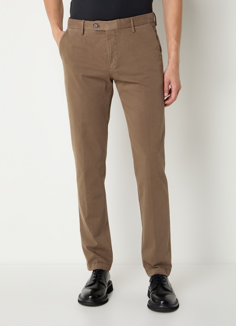 Pantaloni chino slim fit Boggi Milano cu buzunare interioare