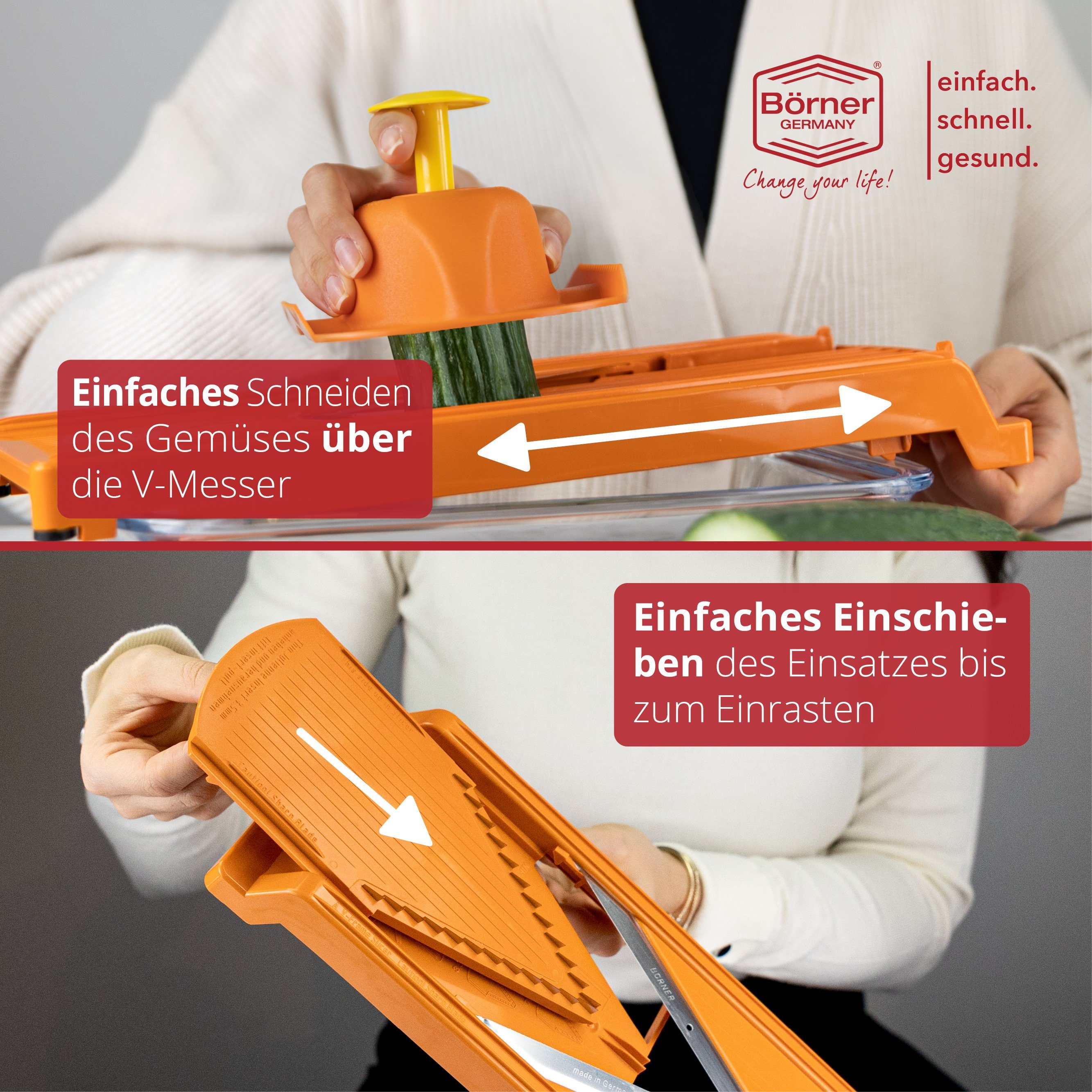 Börner Gemüsehobel Gemüsehobel V3 TrendLine Profi Set