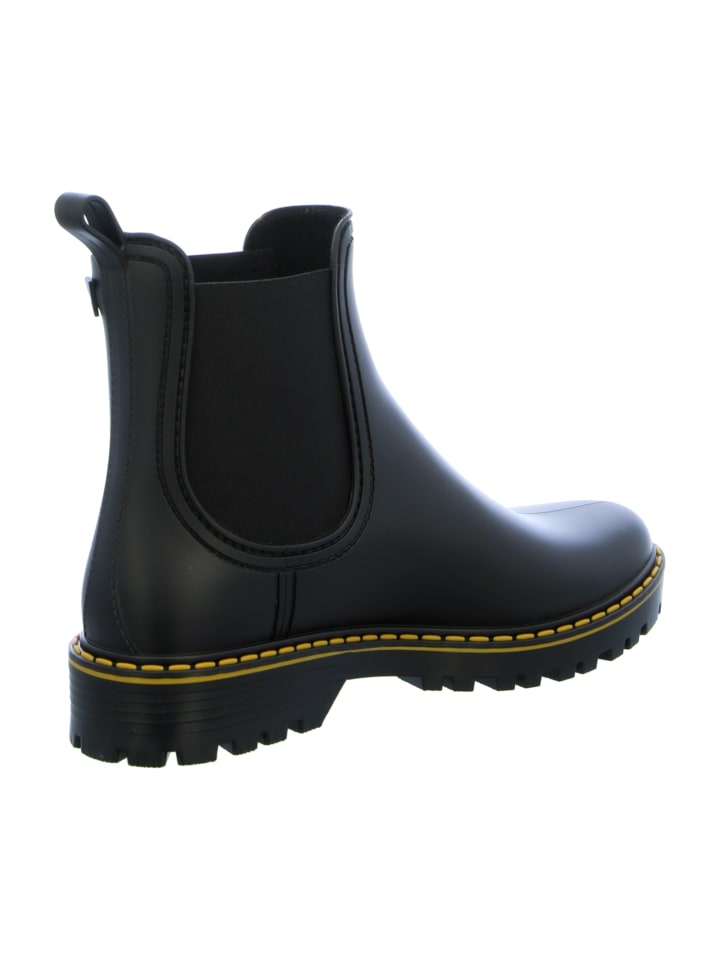 Verbenas Gummistiefeletten in Schwarz günstig kaufen