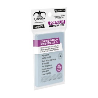 Ultimate Guard Premium Soft Sleeves für Brettspielkarten Standard American (60)