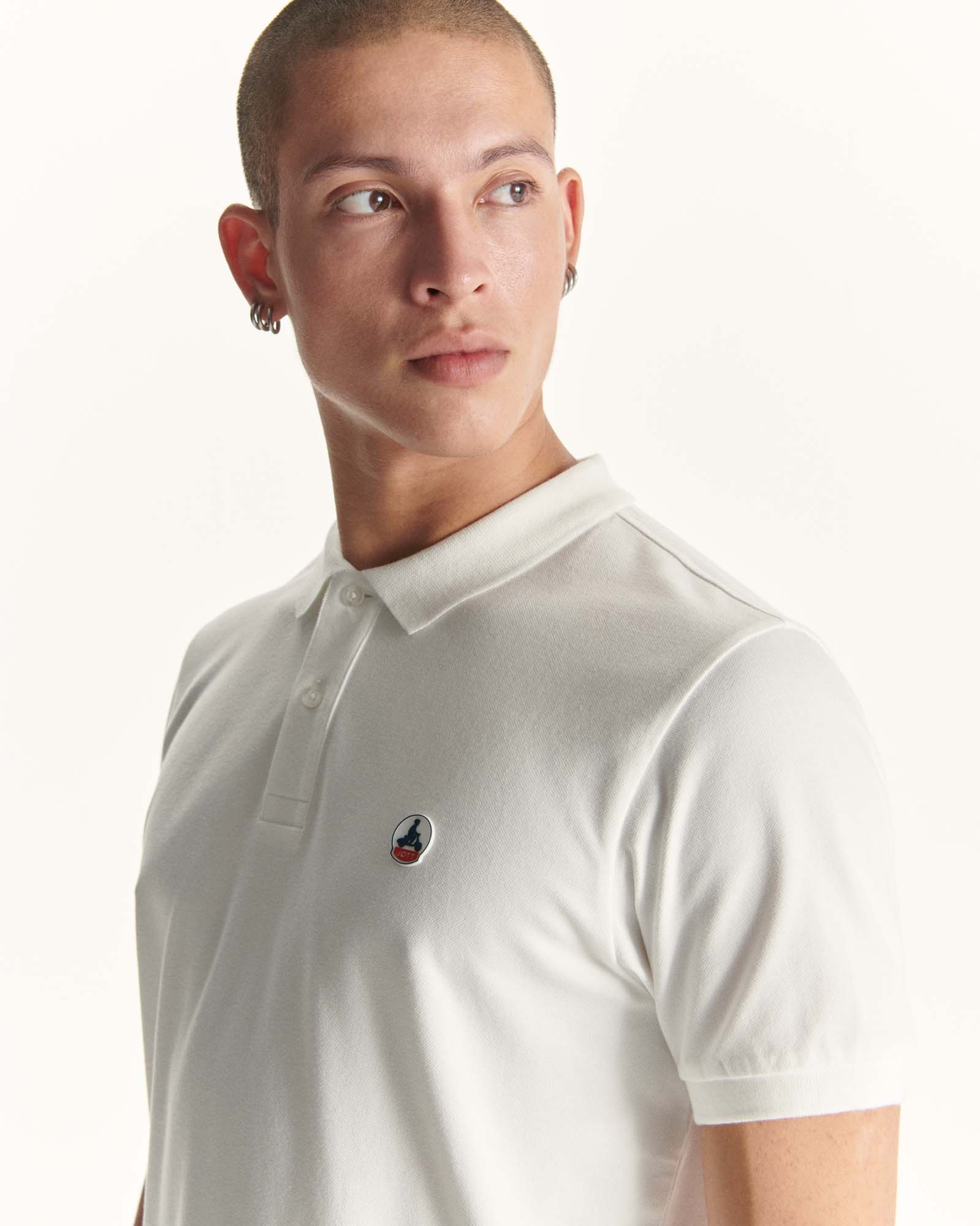 Polo homme en coton biologique Blanc Marbella
