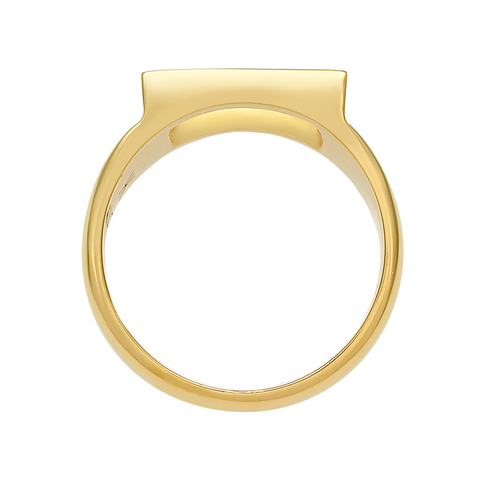 KUZZOI KUZZOI Bague Siegelring Herren Rechteckig 925 Silber Bague