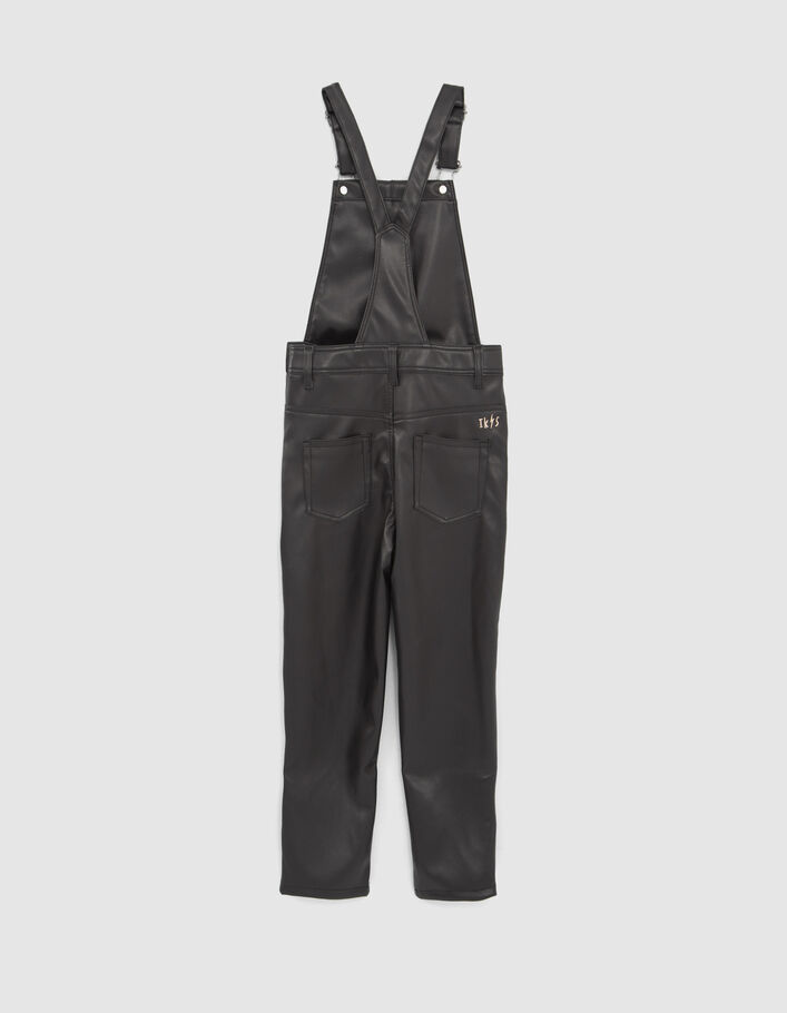 Salopette noire esprit rock fille