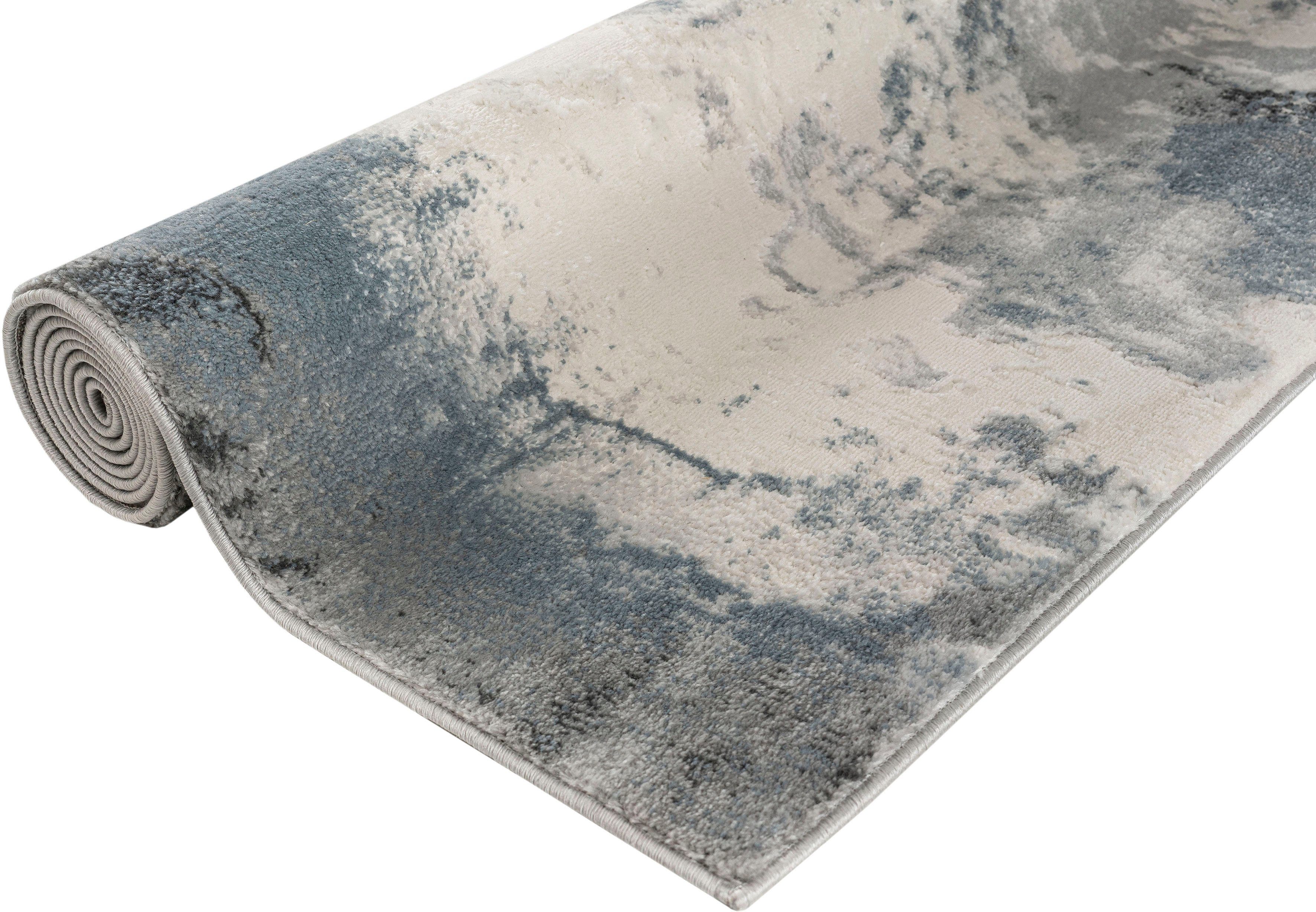 Teppich Hamar, Home affaire, rechteckig, Höhe: 8 mm, weiche Haptik, Marmor-Optik