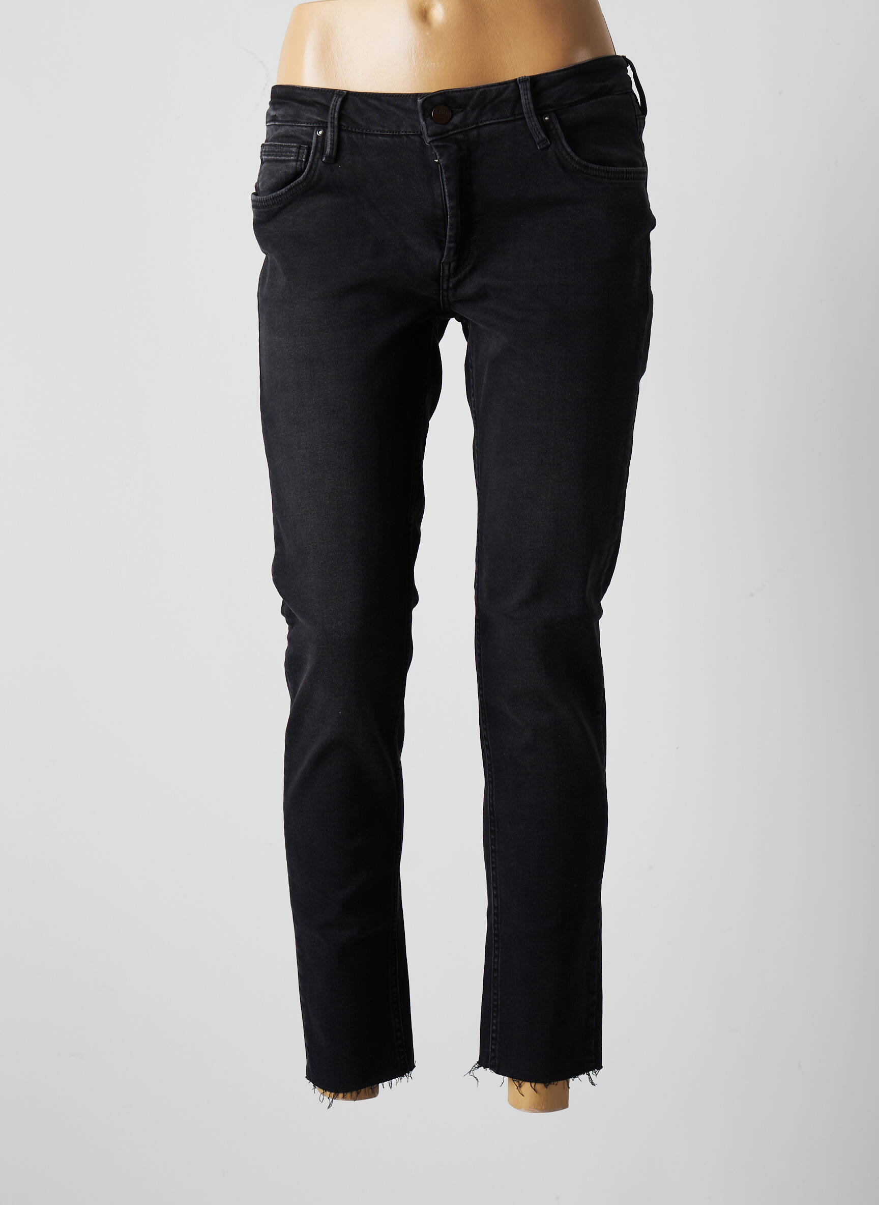 Reiko Jeans Coupe Slim Femme couleur noir