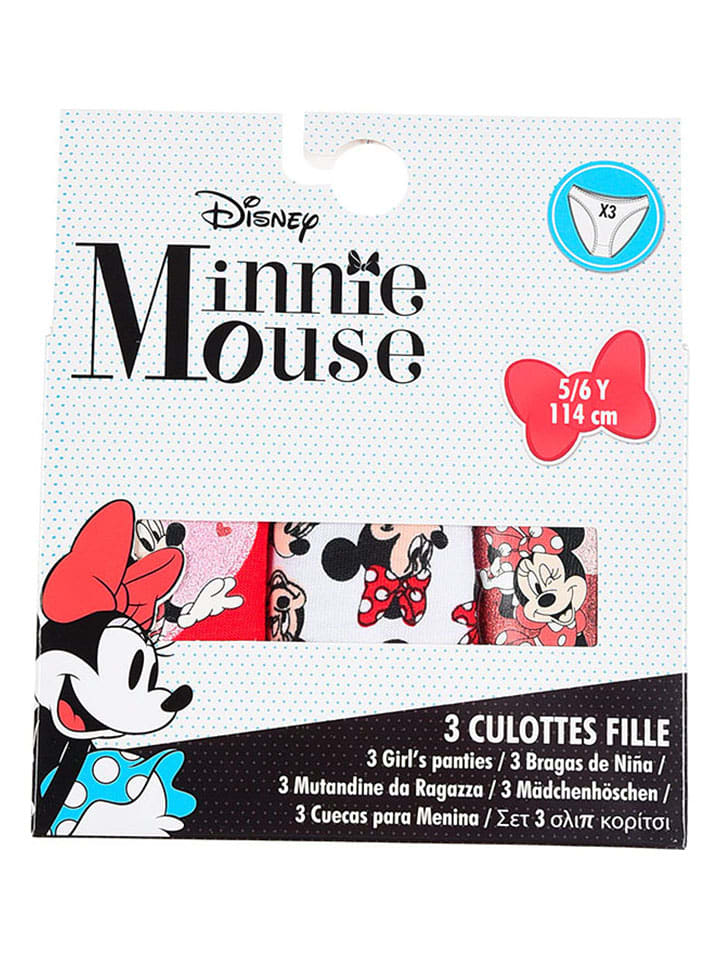 Disney Minnie Mouse 3er-Set: Slips 