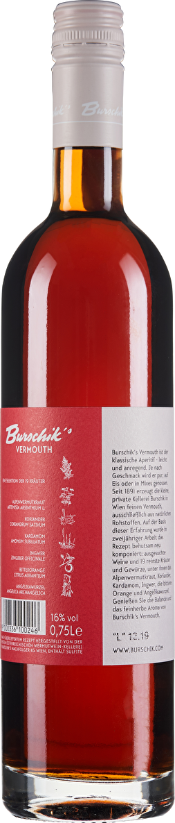 Burschik's Vermouth Red