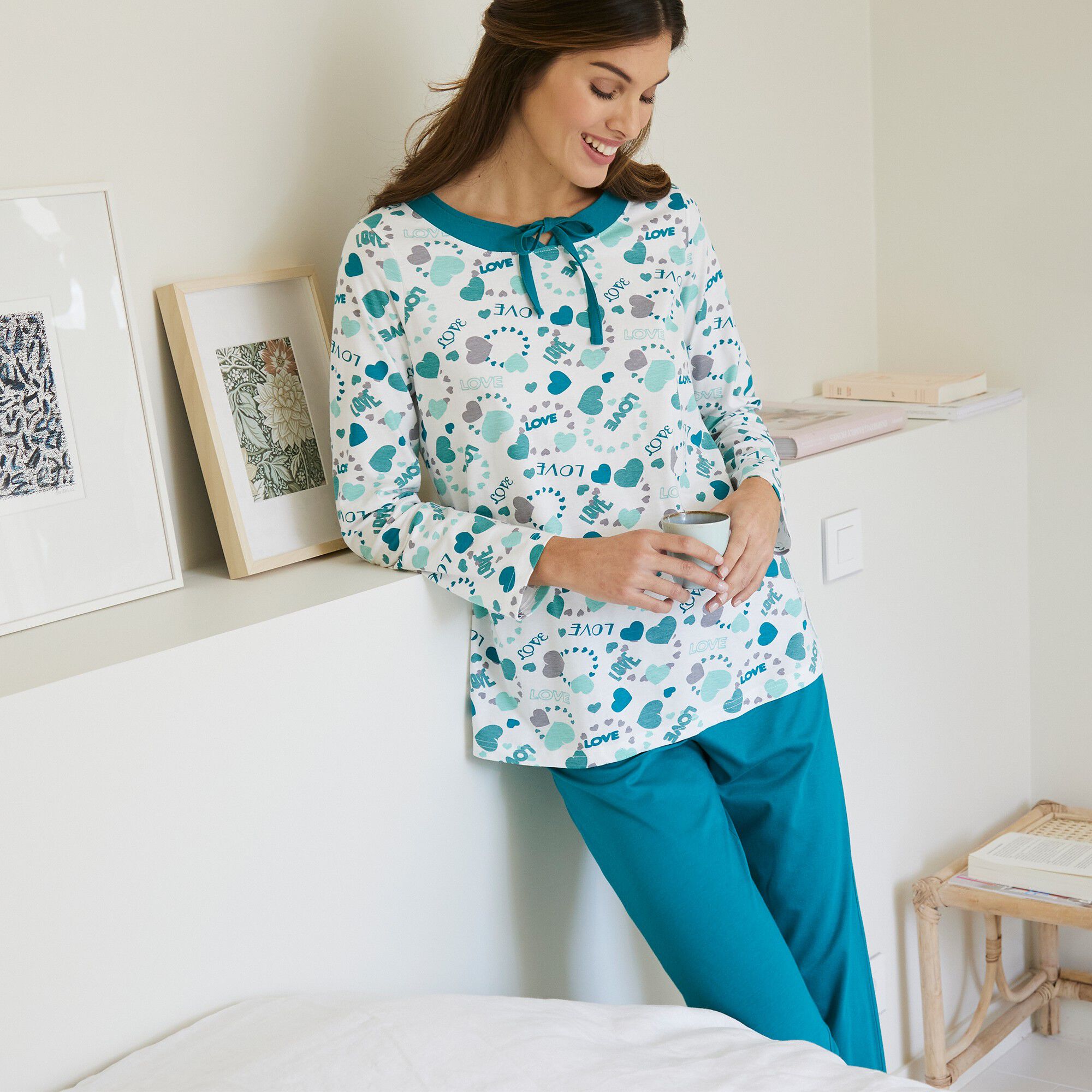 Pyjama femme imprimé 