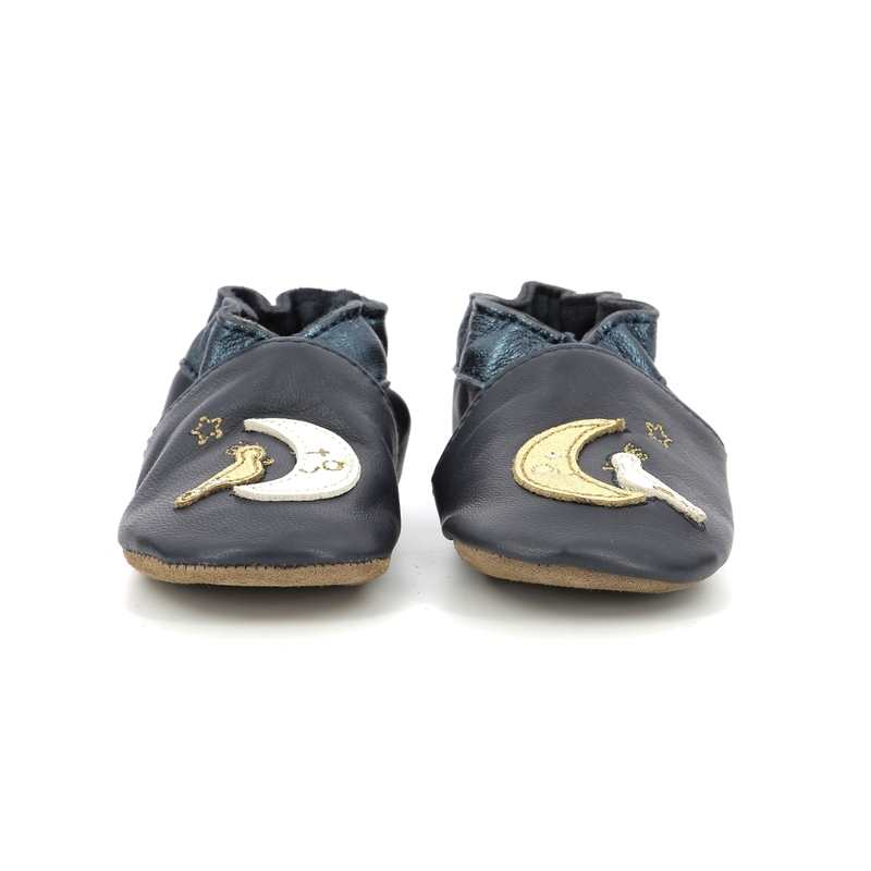 Chaussons cuir tannage vegetal Moon Birds