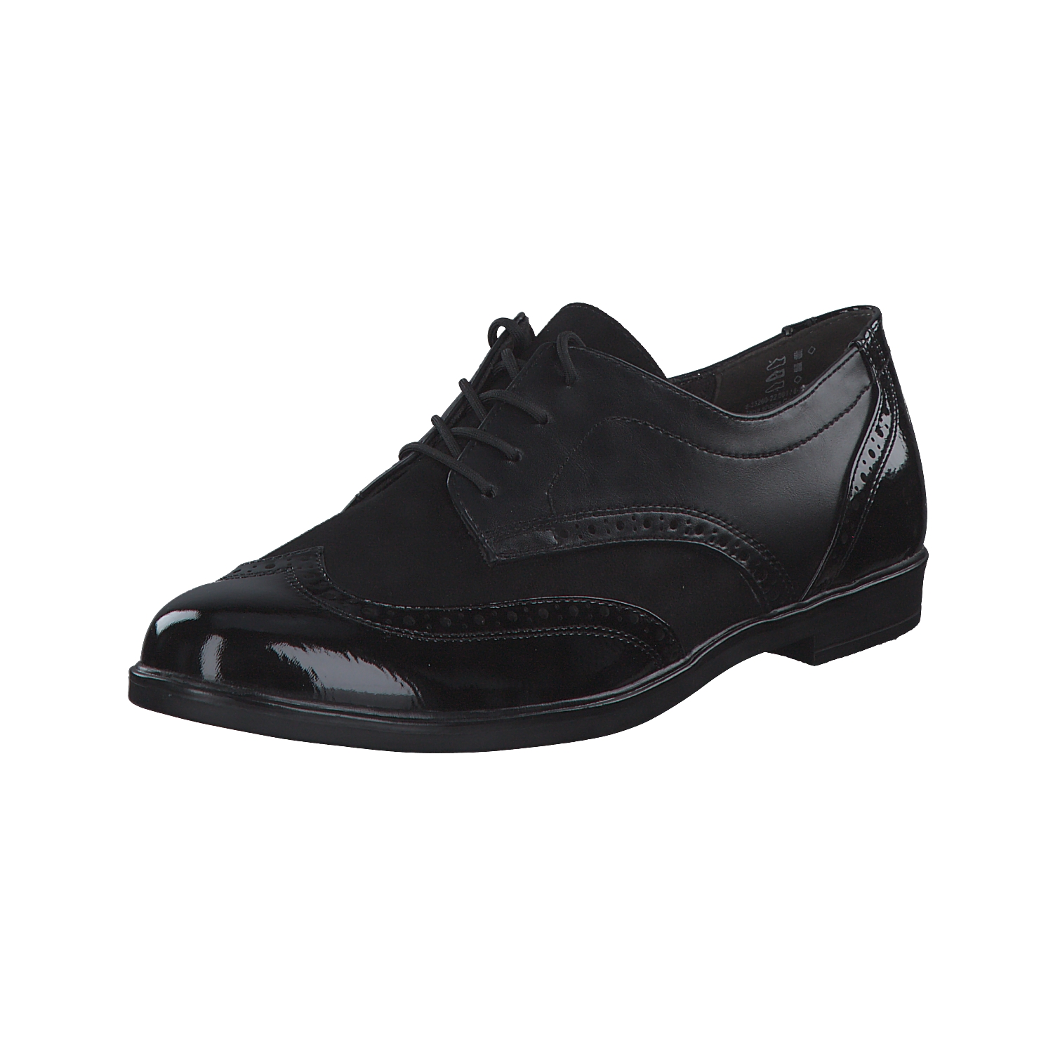 Jana Shoes 23260, Schnürschuhe, Damen, Schwarz