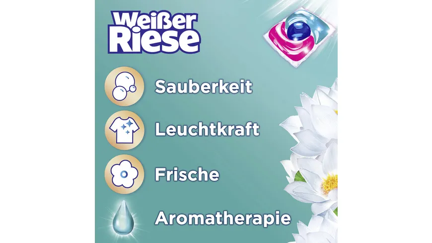 Weißer Riese Vollwaschmittel Universal Trio-Caps Floral Sensation Lotus 216 g