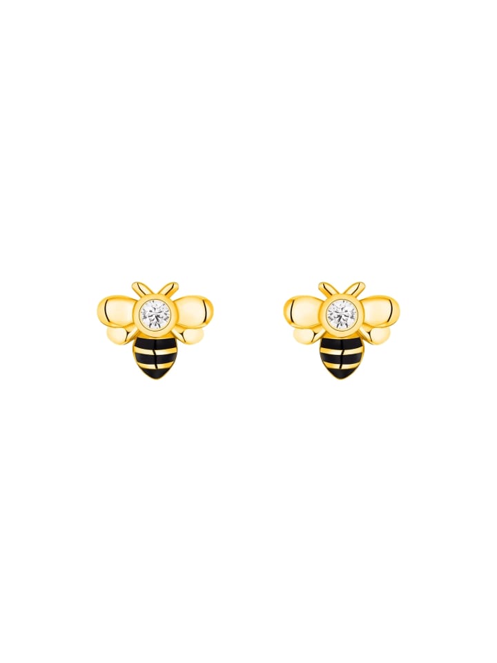 Prinzessin Lillifee Ohrstecker Silber 925, 14ct gelbvergoldet in Schwarz günstig kaufen onesize