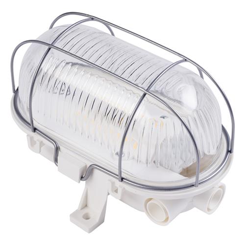 Eurolux 66.022.03 Građevinska svjetiljka LED Bulleye LED - bijela - plastično kućište s žičanom rešetkom