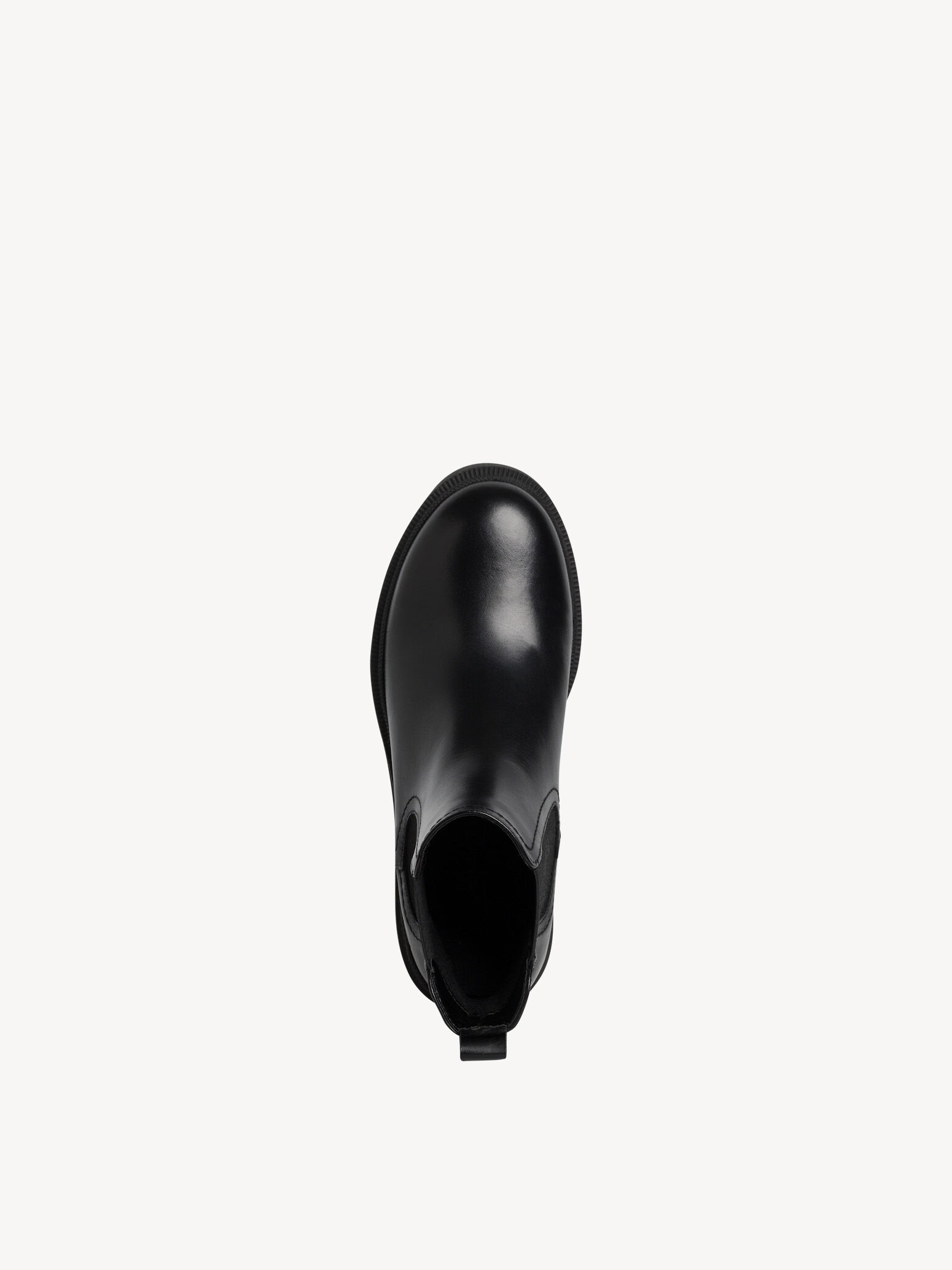 Bottine Chelsea en cuir - noir