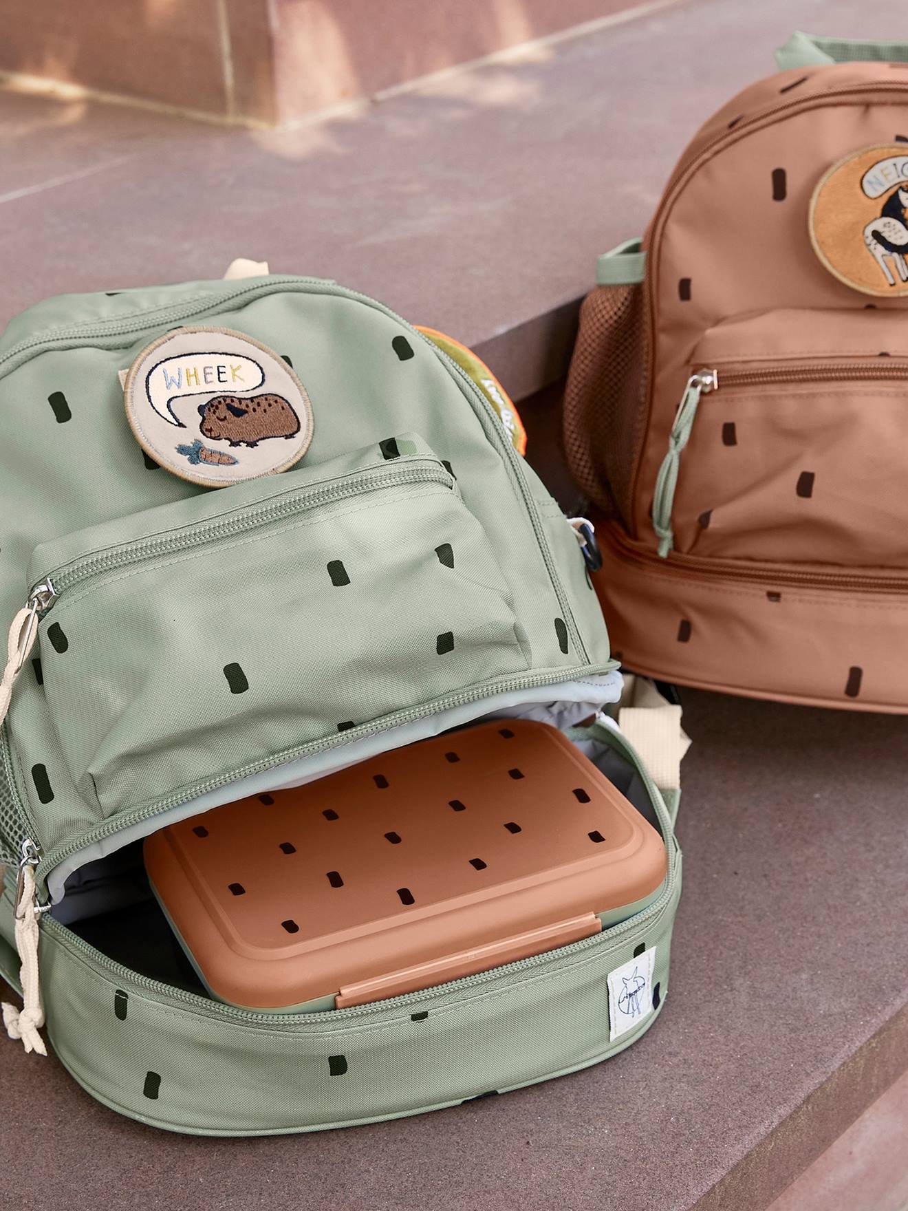 Sac à dos maternelle Happy Prints LÄSSIG olive